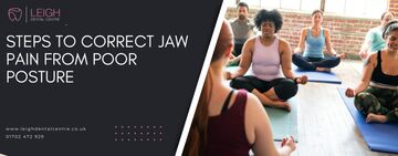 Steps to correct jaw pain from poor posture